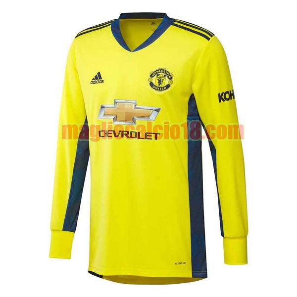 maglia manchester united 2020-2021 seconda portiere manga larga 